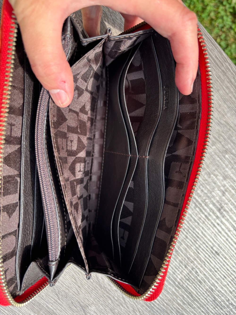 Furla Leather Croc Embossed Long Wallet - Picture 10 of 16